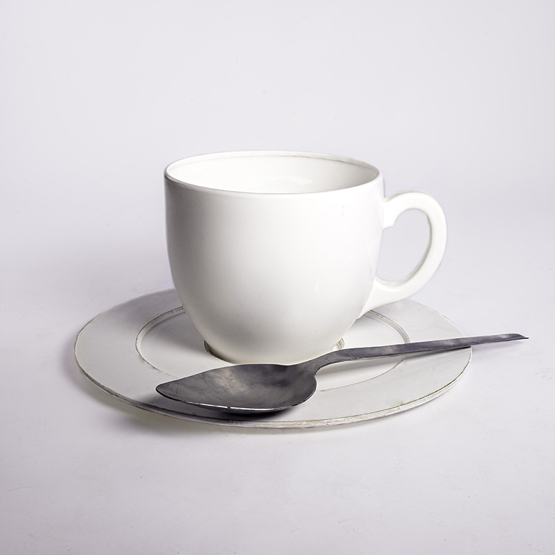 Giant White Teacup and Saucer  4